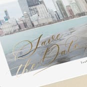 "Always & Forever" - Save the Dates in Cotton by Jennifer Postorino - Detail