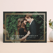 "Magnetic" - Save the Dates in Onyx by Jessica Williams - Front