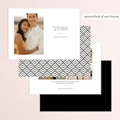 "Magnetic" - Save the Dates in Onyx by Jessica Williams - Back of Card Options