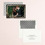 "Magnetic" - Save the Dates in Onyx by Jessica Williams - Assembled