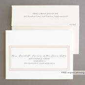 "Luxe Cream" - Save the Dates in Golden Cream by Kaydi Bishop - FREE Recipient Addressing