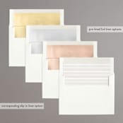 "Luxe Cream" - Save the Dates in Golden Cream by Kaydi Bishop - Envelope Liner Options