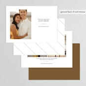 "Simply Stated" - Save the Dates in Quartz by Jennifer Postorino - Back of Card Options