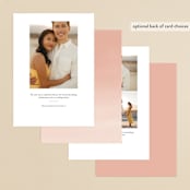 "swirl" - Save the Dates in Blush by Leah Bisch - Back of Card Options