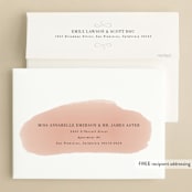 "swirl" - Save the Dates in Blush by Leah Bisch - FREE Recipient Addressing