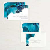 "Modern Tide Pools" - Save the Dates in Turquoise by Erin Deegan - Assembled