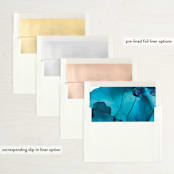 "Modern Tide Pools" - Save the Dates in Turquoise by Erin Deegan - Envelope Liner Options