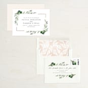 "Framed in Ferns" - Save the Dates in Snow by Kristie Kern - Assembled