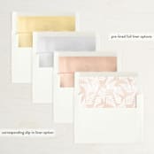 "Framed in Ferns" - Save the Dates in Snow by Kristie Kern - Envelope Liner Options