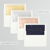 "Isabella" - Save the Dates in Navy by Leah Bisch - Envelope Liner Options