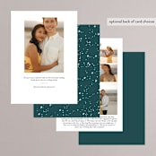 "Starry Eyed" - Save the Dates in Midnight by Leah Bisch - Back of Card Options