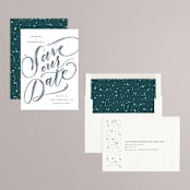 "Starry Eyed" - Save the Dates in Midnight by Leah Bisch - Assembled
