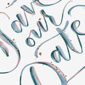 "Starry Eyed" - Save the Dates in Midnight by Leah Bisch - Detail