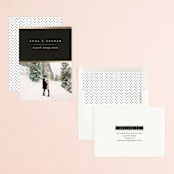 "Etch" - Save the Dates in Ebony by Jessica Williams - Assembled