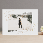 "At long last" - Save the Dates in Onyx by Kimberly FitzSimons - Front