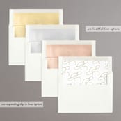 "At long last" - Save the Dates in Onyx by Kimberly FitzSimons - Envelope Liner Options