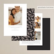 "Our Day" - Save the Dates in Midnight by Susan Moyal - Back of Card Options