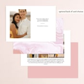 "Engraved" - Save the Dates in Quartz by Jennifer Postorino - Back of Card Options