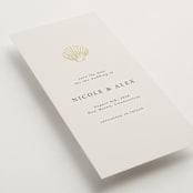 "Simple Seashell" - Save the Dates in Sand by Hannah Bowman - Detail