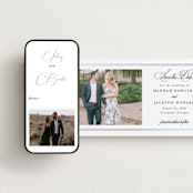 "Traditionally" - Save the Dates in Snow by Sarah Brown - FREE Wedding Website
