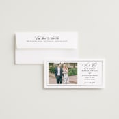 "Traditionally" - Save the Dates in Snow by Sarah Brown - Save the Date with Envelope