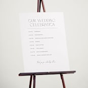 "Our Wedding" - Schedule Signs in Porcelain by Eric Clegg - In Use
