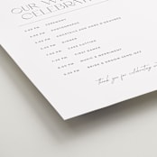 "Our Wedding" - Schedule Signs in Porcelain by Eric Clegg - Detail