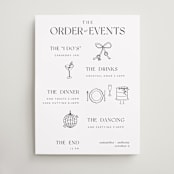 "The One 2" - Schedule Signs in Onyx by Zani van Zyl - Front
