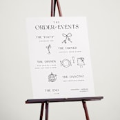 "The One 2" - Schedule Signs in Onyx by Zani van Zyl - In Use