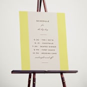 "Campania" - Schedule Signs in Limone by Megan Davis - In Use