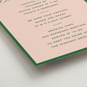 "cotillion" - Schedule Signs in Peach by Megan Davis - Detail