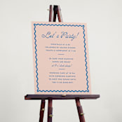 "Party" - Schedule Signs in Paloma by Megan Davis - In Use