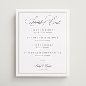 "Traditionalist" - Schedule Signs in Snow by Sarah Brown - Front
