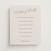 "Mirin" - Schedule Signs in Linen by Kate Ahn - Front