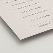 "Mirin" - Schedule Signs in Linen by Kate Ahn - Detail