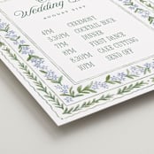 "Vintage Sketched" - Schedule Signs in Wisteria by Jenna Holcomb - Detail