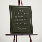 "refined" - Schedule Signs in Olive by Nicole Walsh - In Use