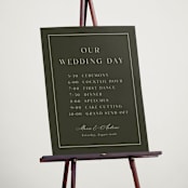 "refined" - Schedule Signs in Olive by Nicole Walsh - In Use