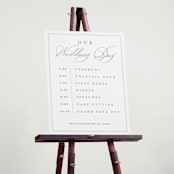 "Overlapping" - Schedule Signs in Cotton by Amy Kross - In Use
