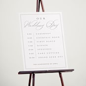"Overlapping" - Schedule Signs in Cotton by Amy Kross - In Use