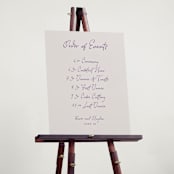 "tablescape drawing" - Schedule Signs in Hydrangea by Cass Loh - In Use