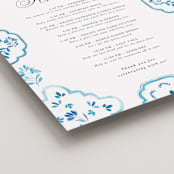 "Almafi" - Schedule Signs in Cerulean by Itsy Belle Studio - Detail