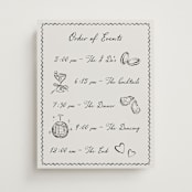 "Puglia" - Schedule Signs in Rock by Pati Cascino - Front
