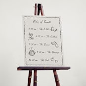 "Puglia" - Schedule Signs in Rock by Pati Cascino - In Use