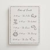 "Puglia" - Schedule Signs in Rock by Pati Cascino - Front