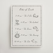 "Puglia" - Schedule Signs in Rock by Pati Cascino - Front