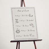 "Puglia" - Schedule Signs in Rock by Pati Cascino - In Use