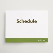 "Portrait" - Schedule Signs in Charcoal by Minted - Front