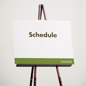 "Portrait" - Schedule Signs in Charcoal by Minted - In Use