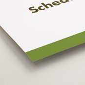 "Portrait" - Schedule Signs in Charcoal by Minted - Detail